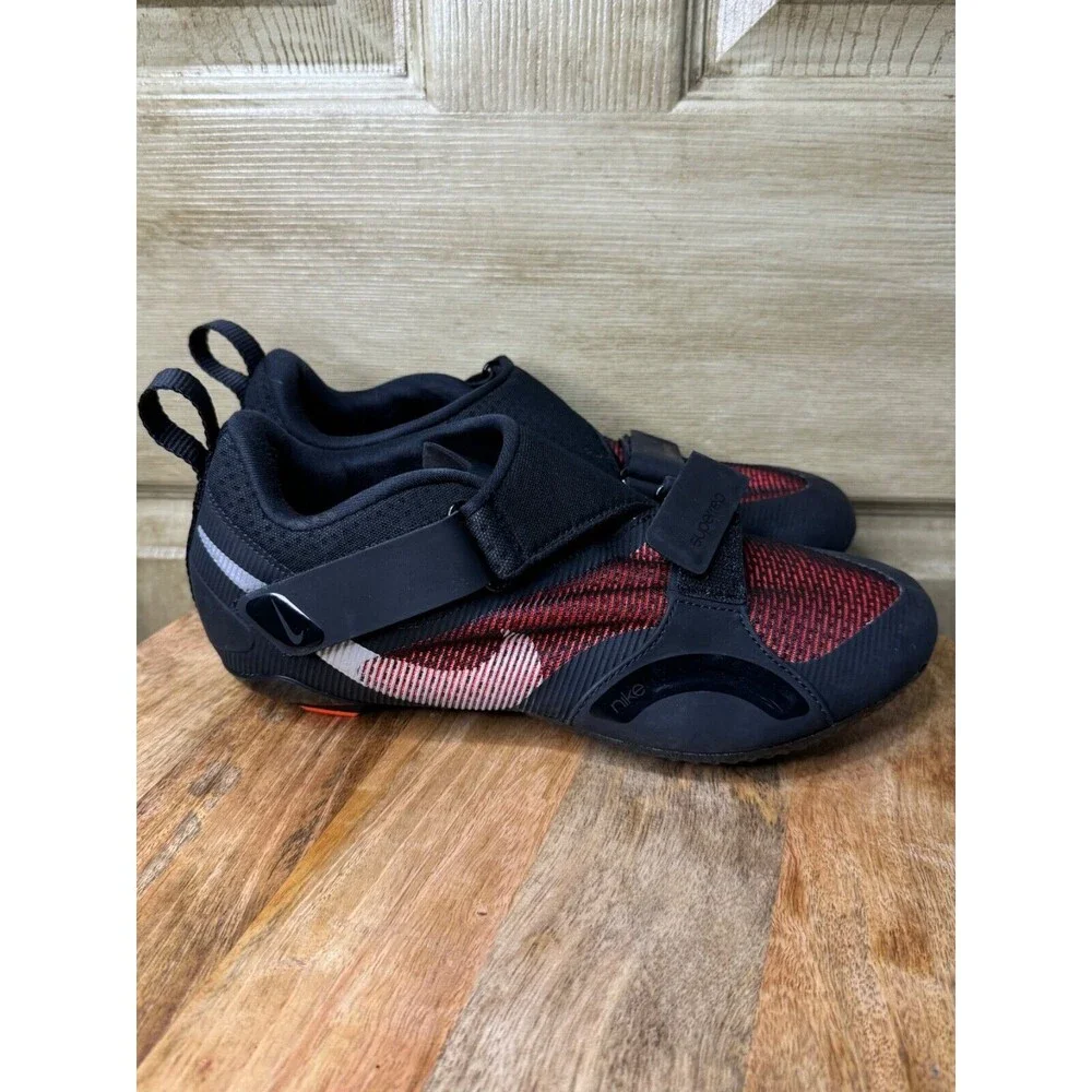 Nike Superrep Cycle Black Red Orange Cycling Shoes CW2191-008 Men Size 8